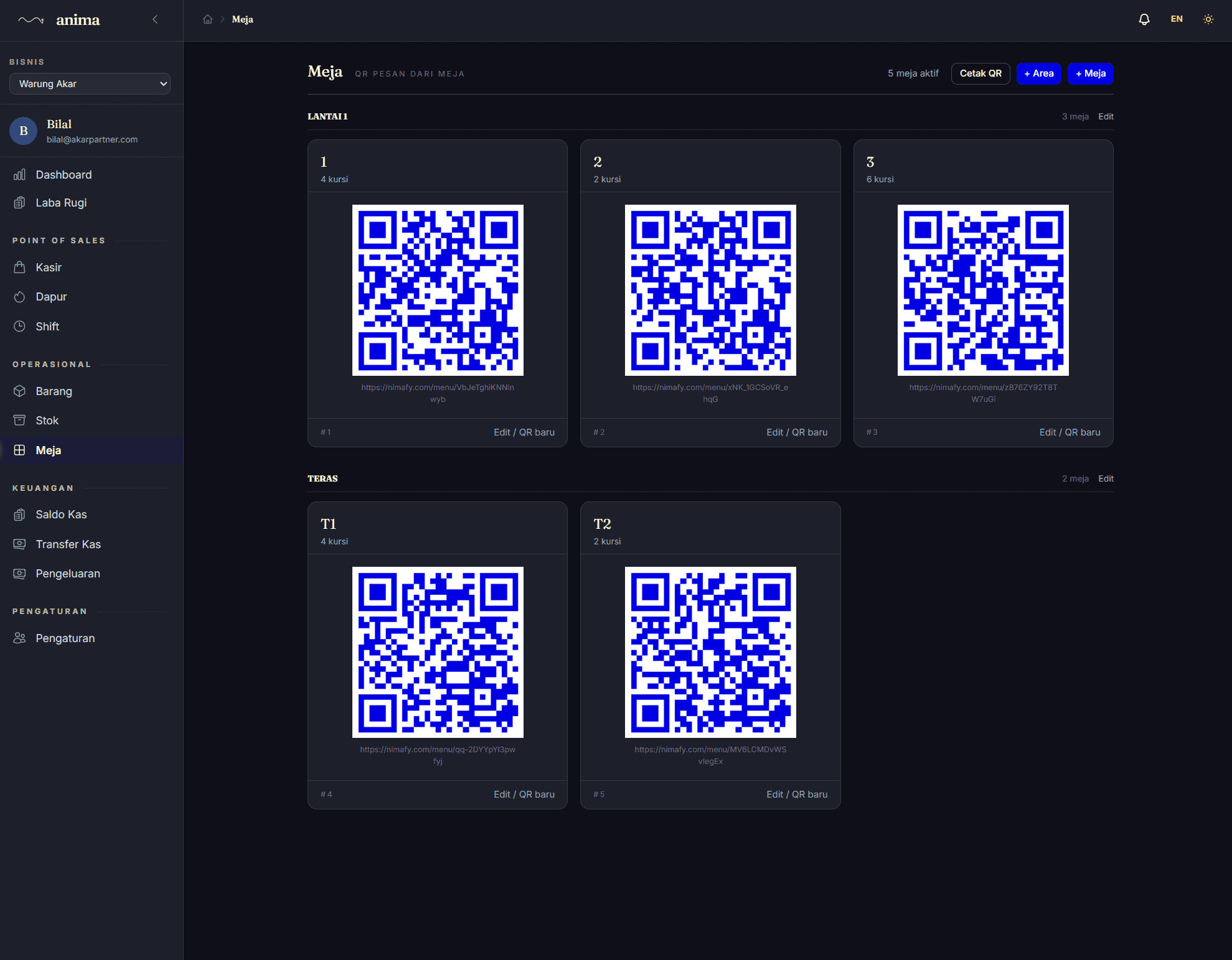 Meja QR